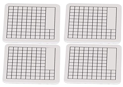 OVAQUIXI 4st Skärmatta, Komposit PVC Självläkande Skärbrädedyna 6 X 6 Cm Dubbelsidig med Skala för Gravering Gummistämpel Pappersskärning Quiltning Crafting
