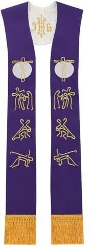 BLESSUME Sacerdote Reversible Estola Pastor Masa Estola