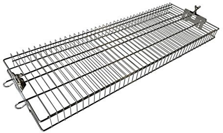 SunshineBBQs BBQ Hog Roast Rotisserie Basket Cage in Stainless Steel for 22mm Skewer