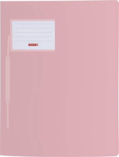 Brunnen Schnellhefter FACT!pp (A4, aus transluzentem PP, mit Namensschild, mit Einstecktasche innen) (Pastell rosa)
