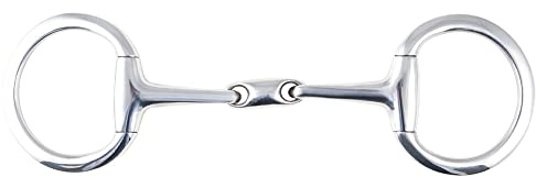 PFIFF 102719 Edelstahl-Olivenkopfgebiss, doppelt gebrochen, silberfarben 145