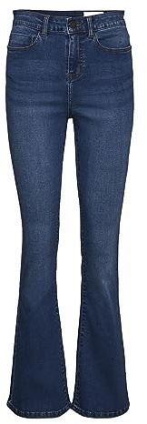 Noisy may Vaqueros para Mujer, Medio De Mezclilla Azul, 32