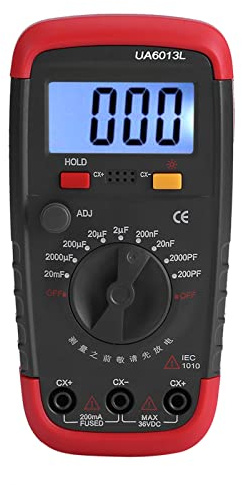 Uyigao Tester per Misuratori di Capacità condensatore Digitali 6013L Display LCD