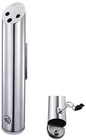 Outdoor Zigarettenrußsäule - Edelstahl Wandaschenbecher, Kommerzieller Aschenbecher, Wandmontierter Zigarettenbehälter Für Den Außenbereich, Robuster Aschenbecher, Edelstahl-Metallaschenbecher ( Color