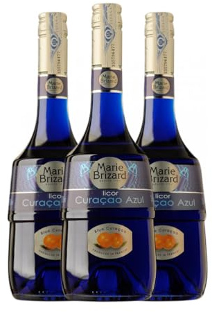Licores Marie Brizard Blue Curaçao 70 cl (Caja de 3 Botellas de 70 cl)