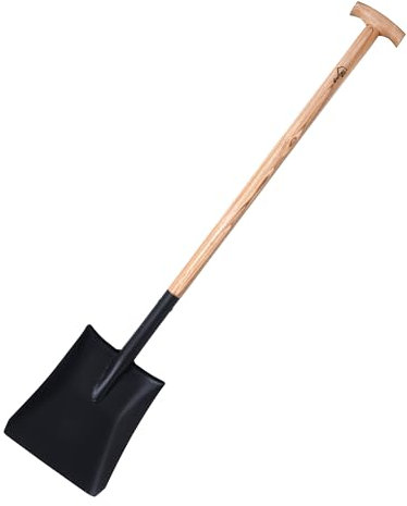 siwitec Pelle de Jardin SG-330 avec Manche en Bois pour Produits en Vrac | Pelle Ergonomique avec Manche et Lame en Acier | Longueur: 118cm | Jardin | Pelle de Chantier | Pelle de Travail