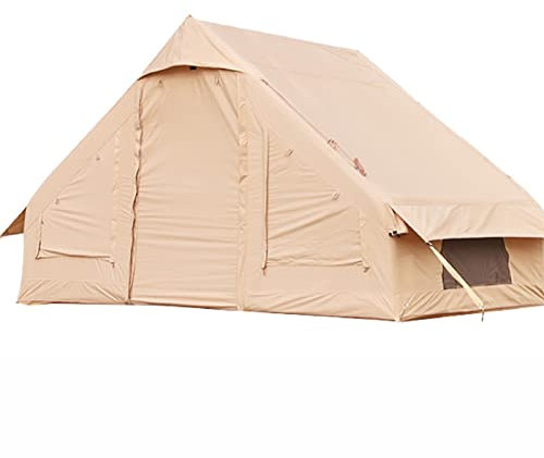 Uppblåsbart tält för camping 4-6 personers tält, stort utrymme snabbtält utan tältstång, utomhusglamping Campingstuga Tältskydd Camping Hub Tält för familjen, bergsklättring