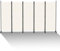 Fiqops Paravento su rotelle, divisorio pieghevole, 5 pezzi, 284 x 181 x 30 cm, paravento per balcone, parete spagnola, in fibra di poliestere, facile installazione (beige)