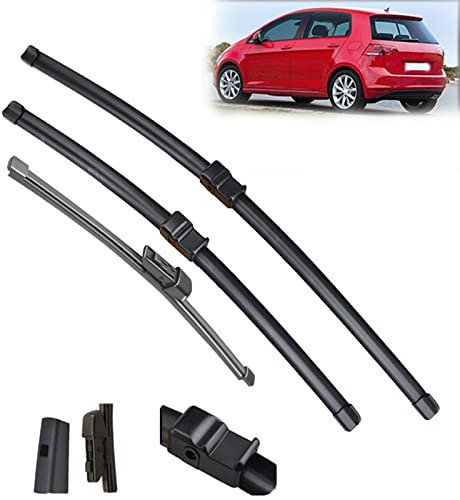 DWDUI Für V&w Für Golf Plus 521 2009–2014 Scheibenwischer RHD & LHD Vorne Hinten Wischerblätter Windschutzscheibe Windschutzscheibe Frontscheibe 28 + 28 + 14 