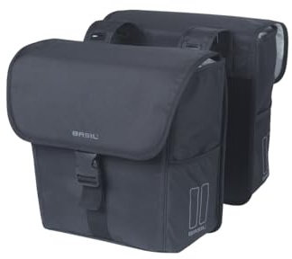 Basil Go Double Bag Doppeltasche - 32L - Wasserabweisend - Schwarz