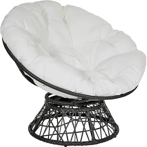 Coussin de Jardin, Coussin Fauteuil rotin, Fauteuil Jardin, Suspendu, Rond Coussin de Chaise, Coussins de siège pour l'intérieur/extérieur Coussins de siège Ronds Coussins de Jardin pour la Maison