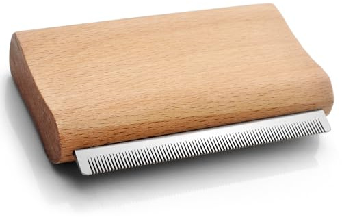 Dog Brush for Shedding | Pet Hair Removal Tool, Cat Grooming Supplies, Deshedding Dog Brush | Combs for cleaning & grooming short and long hair (4.3 Inch (M))