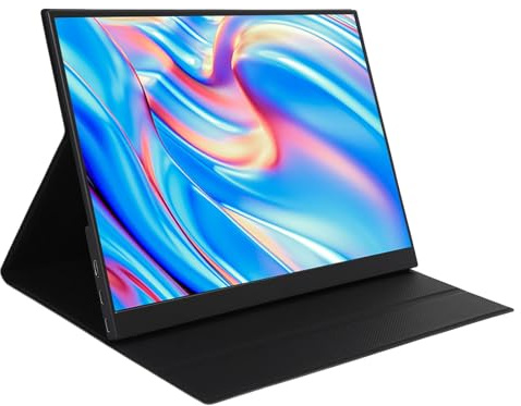 Dpofirs 14 Inch Portable Touchscreen, 2K Laptop Display 60Hz Refresh Rate Vivid Images 6800K Color Temperature 300 Nits Brightness for PC