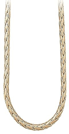 Collier maille palmier vermeil (Or sur Argent) 40cm + écrin (offert)