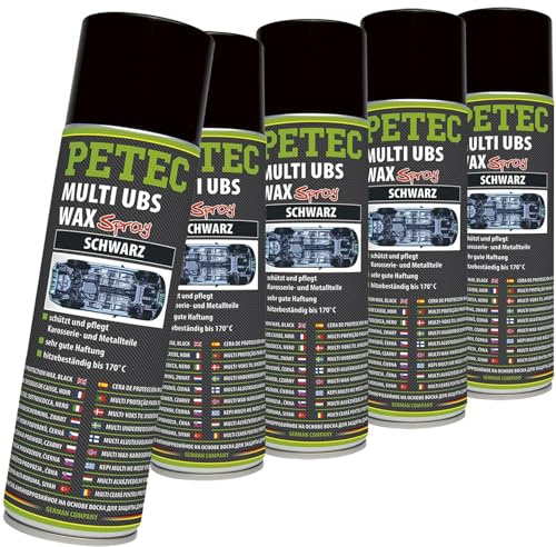 BandelOne enthält 5x 500 ML PETEC Multi Ubs Unterbodenschutz Wachs Korrisionsschutz Rostschutz