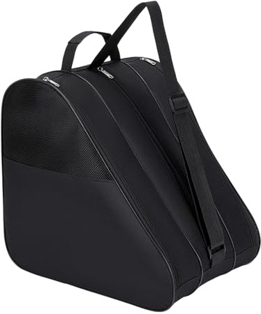 Generisch Rollschuhe Tasche, Schlittschuhtasche, Schwarz Skatertasche Mit Flaschenhalter, Für Kinder Erwachsene Inliner Eislaufschuhe Rollschuh