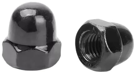 Sechskant-Hutmuttern M3 M4 M5 M6 M8 M10 M12 M14 M16 M18 M20 Schwarz 304 Edelstahl Hutmutter metrisch Blind for dekorative Zwecke(M20-1pcs)