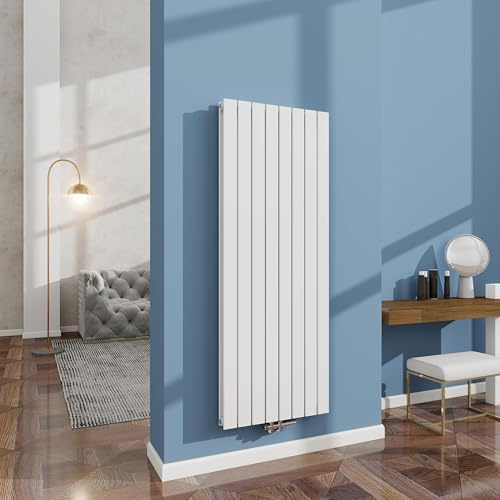 AICA Design Flach Heizkörper 1600x602mm Weiß Paneelheizkörper Vertikal Mittelanschluss Doppellagig
