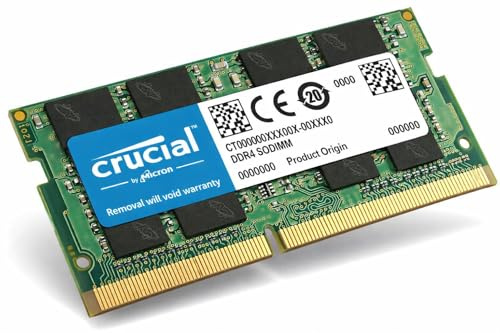 Crucial 16GB DDR4 RAM 2400MHz CL17 SODIMM CT16G4SFD824A – Ordenador portátil e iMac – Compatible con Intel i5 i7 – Memoria rápida para ordenador portátil – Más potencia