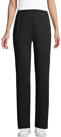 Lands' End Women's Sport Knit Pants Black Regular Medium