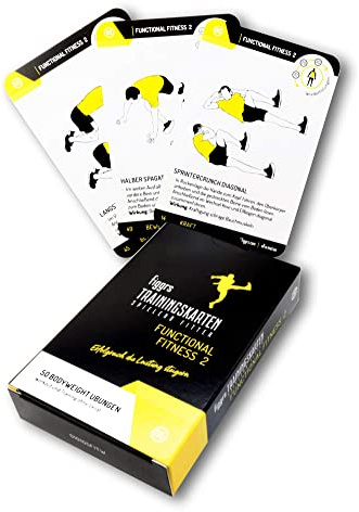 figgrs® Functional Fitness Vol. ll / 57 Trainingskarten mit 50 Functional Übungen für effektive Leistungssteigerung I Bodyweight Übungen für zuhause & überall I Für Männer und Frauen