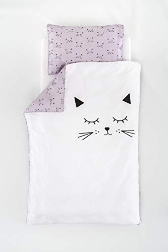 Träumeland TT18202 Bettwäsche Schmusekatze 100/135 + 40/60, mehrfarbig
