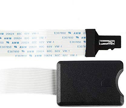 BCZAMD Micro SD/TF Verlängerungskabel Adapter Flexibler Extender für Drucker, Monopric Select Mini, Ane A8, CR-10 Ender 3, Raspberry Pi, GPS, TV, 48 cm