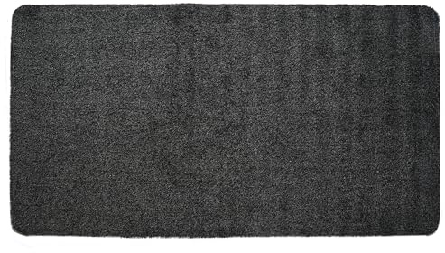 Easylife Dirt Trapper Indoor Door Mat (Slate) Super Absorbent Machine Washable Door Mat with Non-Slip Rubber Backing, Waterproof for Front & Back Doors (40x60cm) - Fully Guaranteed