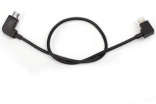 Linghuang - Cavo Dati da Micro USB a iOS, 30 cm, per Collegare Smartphone/Tablet a Telecomando DJI Mavic Mini/Pro/Spark/Air/2