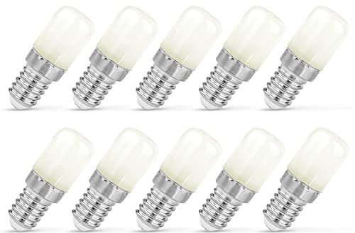 Perfect LED Kühlschrankbirnen - warmweiß - 10er Set - E14 LED Lampe - Kühlschranklampe - 2700 K - 1,5 Watt