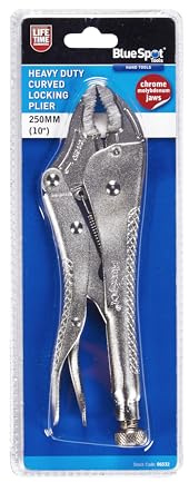 Blue Spot Tools Robuste, gebogene Verriegelungszange, 250 mm