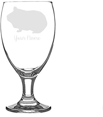Personalised Guinea Pig Craft Beer Snifter Glass Animal Gift for Him for Her