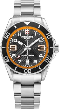 swiss alpine military Herren-Armbanduhr 7029.1 Analog Quarz Edelstahl