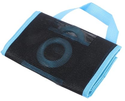 PRETYZOOM Hängender Faltbarer Netz-müllsack-Organizer Aufbewahrungstasche Für Küchen Blau Für Aufbewahrung Von Müllbeuteln Socken Und Handschuhen Praktisches Design Mit Zwei Öffnungen