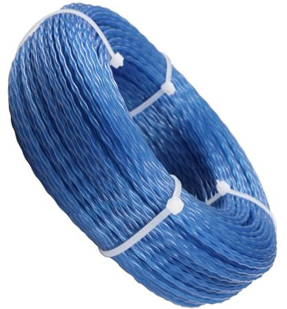 Grass trimmer Line 2MM Heavy Duty Universal Strimmer Wire Strimmers Line 50M Trimmer Wire Weed Cutter Cord Eater Strings Wires Cords(2.0MM x 50M, Blue)