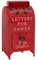 HOMCOM Christmas Post Box, Letters for Santa Mailbox, Freestanding or Wall Mounted Postbox, Indoor Christmas Decoration, Red