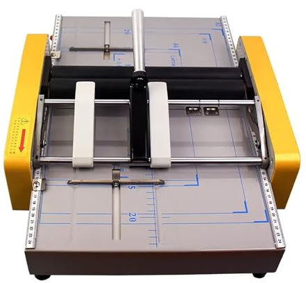 Máquina Plegadora De Papel, Grapadora Eléctrica Para Libros Papel Con Mango Antideslizante, Posicionamiento Preciso Y Cartón Extraíble, Máximo 20 Hojas De Encuadernación, Para Oficina, Impresión