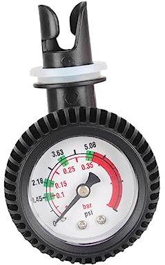BCOATH Luftdruckmesser Manometer Für Schlauchboote Und Kajaks 0–5 Psi Langlebiges Material Kompatibel Mit Aufblasbaren Booten Und Boards Bootszubehör Für Präzise Druckmessung