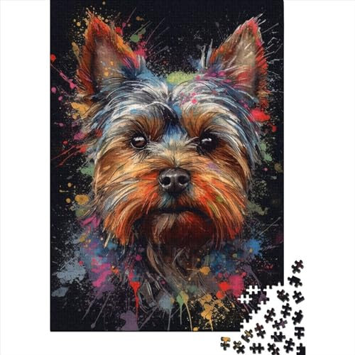 Jigsaw Puzzle Yorkshire_painting Jigsaw Puzzles for Adults Woodenboard Puzzles Challenging Game 1000pcs (75x50cm)