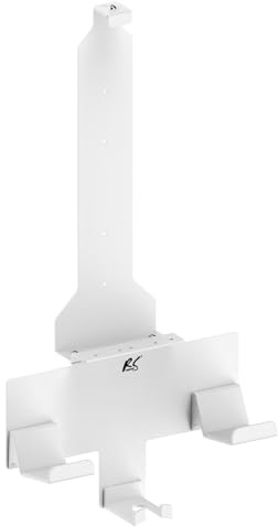 Väggmonterat stativ vitt för Playstation 5-konsol med pad-hållare, max 10 kg, NanoRS RS181