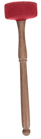 BESPORTBLE Klangschalen Klöppel aus Holz Langer Roter Klangschalenstock für Meditation und Langlebig Handgefertigt für und Stressabbau