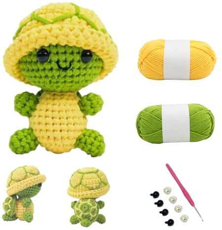 Zcbzbn Häkelset für Anfänger - Wolle, Häkelgarn & Animal Crochet Kit with Instructions, Suitable for Adults and Children Learning to Crochet