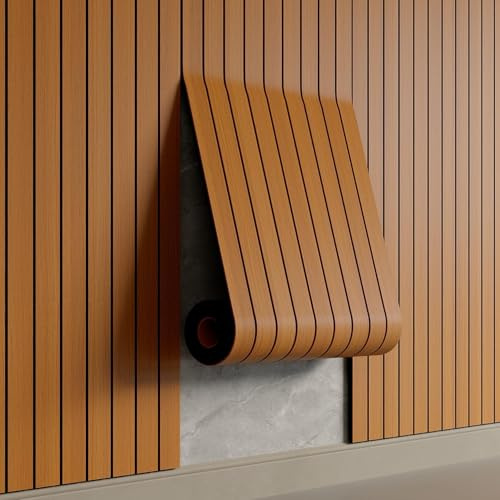 AMIGO Panneau mural décoratif autocollant 3D bois Chêne Foncé 300x40cm | Épaisseur 0,3 cm, surface 1,2 m². Idéal pour salon et bureau. Facile à poser, autocollant.