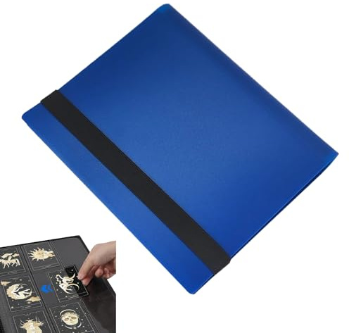 Raccoglitore per carte da collezione, cartelle con 9 tasche, per carte da collezione, album di archiviazione impermeabile per display, collezionisti appassionati e adulti, viaggi e