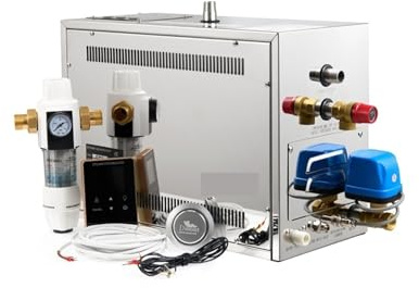 OPFVUJIKX Luxury 6KW Spa Shower Steamer Sauna Steam Bath Generator,sauna Automatic Draining Steam Bath for Home Spa