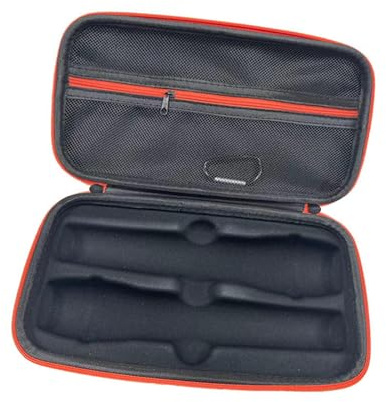 KiBcsLic Estuche para Micrófono Maletín de Mano para Almacenar Micrófonos Espuma Absorbente Protector Impermeable Portátil con Asa Adecuado para Salidas Profes, para 2 Micrófonos