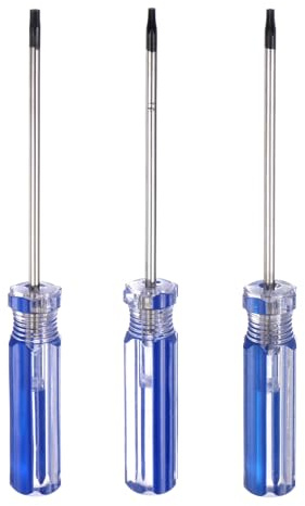 QUARKZMAN 3 Piezas Destornillador Magnético Torx 75 mm Longitud Azul