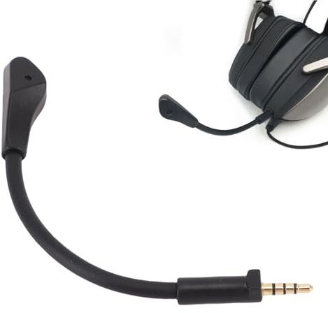 Annadue Perche de Microphone de Jeu de Remplacement pour ROG Delta S/Delta S Core/Delta S Animate, Microphone Antibruit Détachable de 3,5 Mm, Prise Plaquée Or, Plug and Play