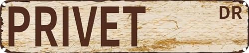 Privet DR Vintage Tin Sign Retro Metal Wall Decor Rustic Aluminum Plaque for Home, Bar, Kitchen, Garage, Man Cave