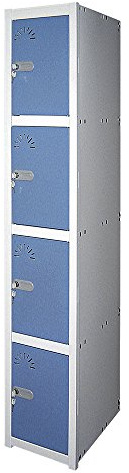 Taquilla metálica 4 Puertas. Módulo de 1 cuerpo Med. 1800x330x520 mm. Desmontado